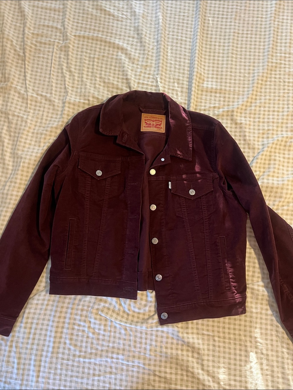 Levi's Burgundy Corduroy Trucker Jacket